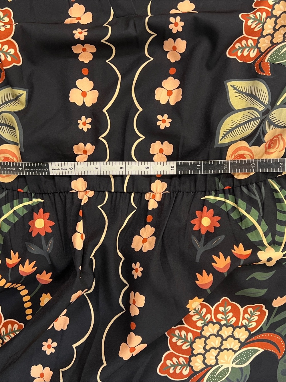 BloomChic Black Floral Midi Dress with Multicolor Print - Picture 8 of 11